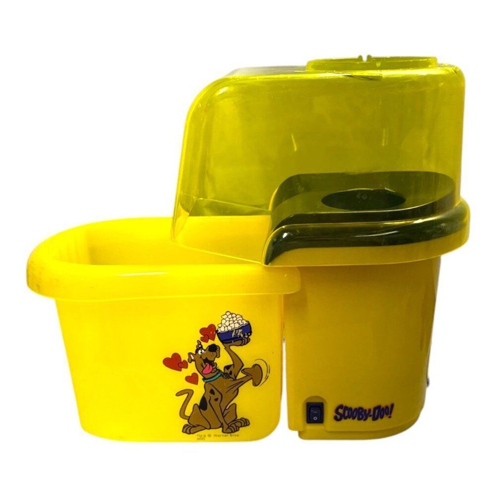 Scooby-Doo Popcorn Maker 120V Yellow 6 Cups Hot Air Machine Vintage Works Yellow